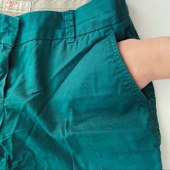 J Crew Dark Green Chino Shorts - Picture 4 of 5